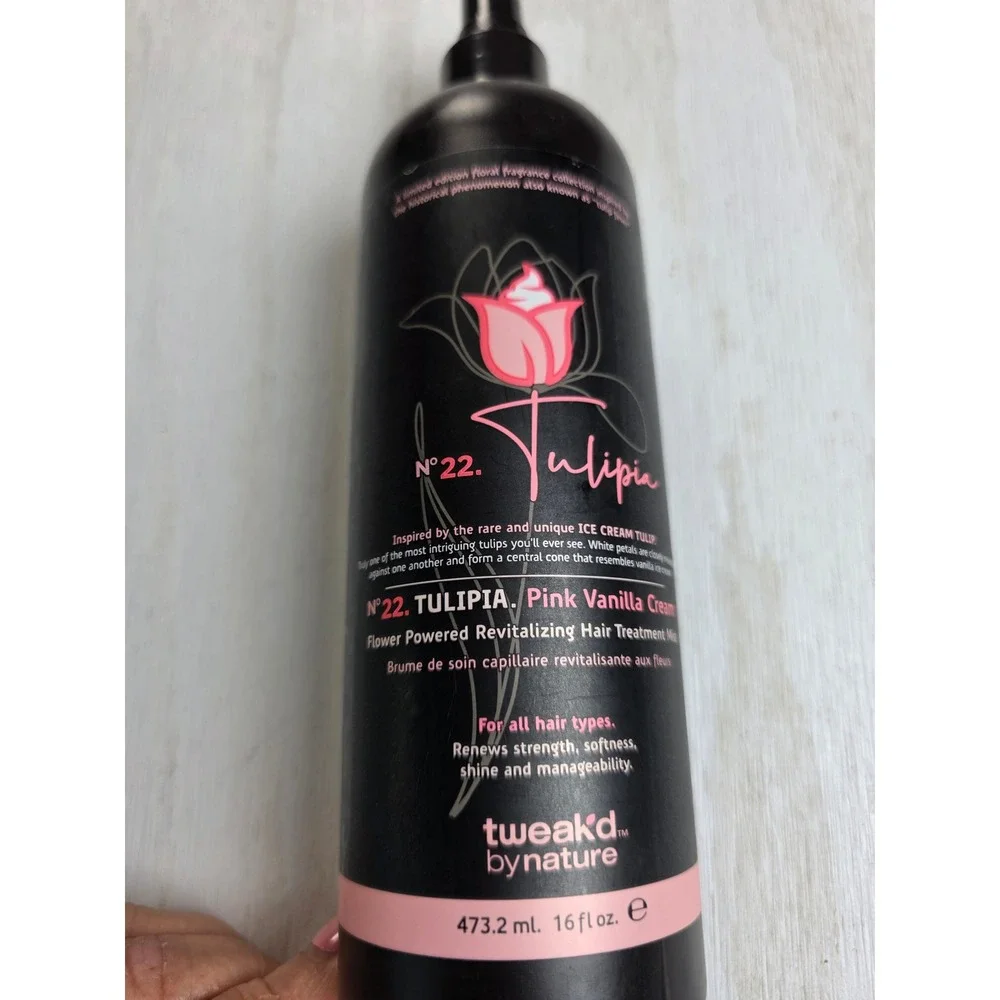 Tweak'd by Nature No. 22 Tulipa Pink Vanilla Cream Revitalizing Hair Mist 16oz